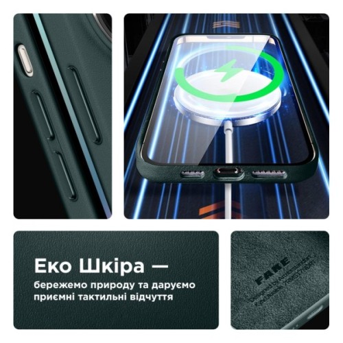 Чохол до мобільного телефона Armorstandart FAKE Leather Case Apple iPhone 12 Pro Max Shirt Green (ARM61389)