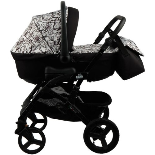 Коляска Cam 2 в 1 Dinamico Up Smart чорно-біле графіті (897010/782)