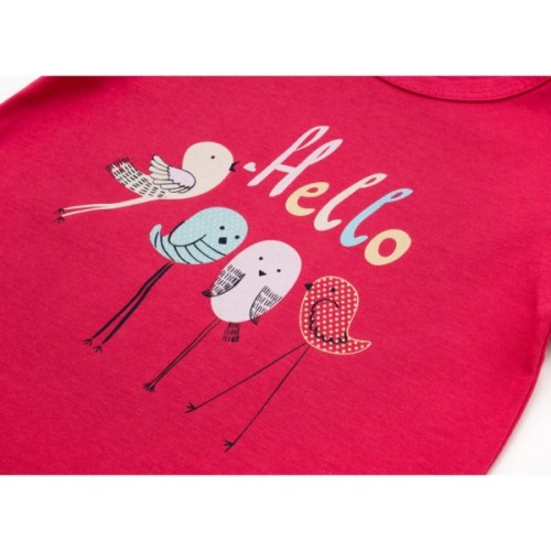 Футболка дитяча Bimini з пташками (57852-92G-fucsia)