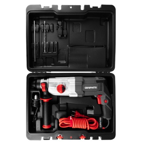 Перфоратор Graphite SDS-plus, 900Вт, 3.4Дж, кейс 6.1кг (58G539)