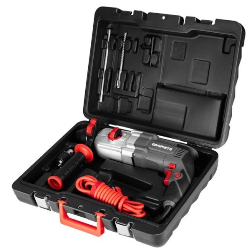 Перфоратор Graphite SDS-plus, 900Вт, 3.4Дж, кейс 6.1кг (58G539)