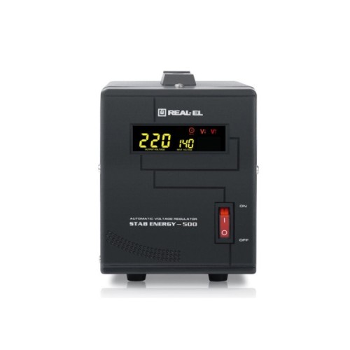 Стабілізатор напруги REAL-EL STAB ENERGY-500 (EL122400011)