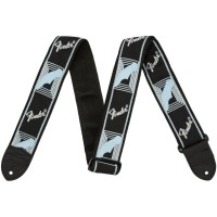 Ремінь для гітари Fender Strap 2" Monogrammed Black/Light Grey/Medium Blue (204092)