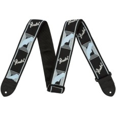 Ремінь для гітари Fender Strap 2" Monogrammed Black/Light Grey/Medium Blue (204092)