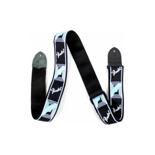 Ремінь для гітари Fender Strap 2" Monogrammed Black/Light Grey/Medium Blue (204092)