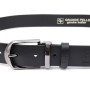 Ремінь Grande Pelle Брючний з натуральної шкіри Чорний (11681)
