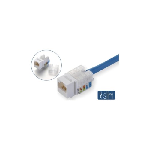 Модуль Keystone RJ45 UTP кат. 6, Slim, 110 IDC Kingda (KD-KJ2085UC6)
