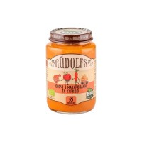 Дитяче пюре Rudolfs Овочі з макаронами та куркою з 8 місяців 190 г (4751017940556)