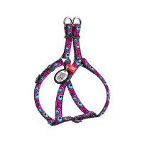 Шлея для котів WAUDOG Nylon з QR паспортом "Око монстра" пластиковий фастекс XS (319-4049)