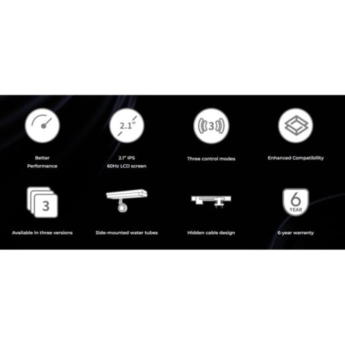 Система рідинного охолодження Lian Li HydroShift II LCD-C 360TL, Black (G89.GHS2LCD36TB.00)