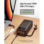 Батарея універсальна VEGER 56000mAh W5001C Tank 100W, PD, QC, Black (6970453555454)