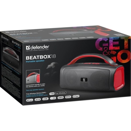 Акустична система Defender Beatbox 18 Black (65218)