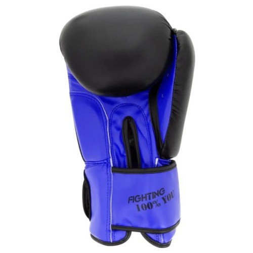 Боксерські рукавички PowerPlay 3004 Classic Чорно-Сині 10 унцій (PP_3004_10oz_Bl/Navy)