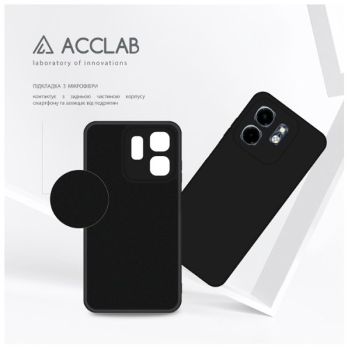 Чохол до мобільного телефона ACCLAB SoftShell Infinix Smart 9 Black (1283126611711)