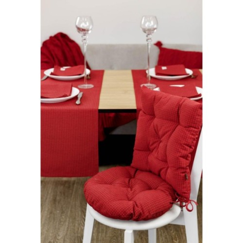 Подушка на стілець Прованс Merry Christmas червона D-40 (031490)