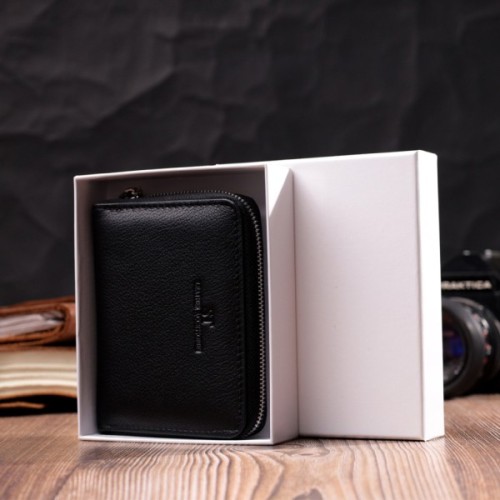 Гаманець ST Leather Шкіряний Чорний (19489)