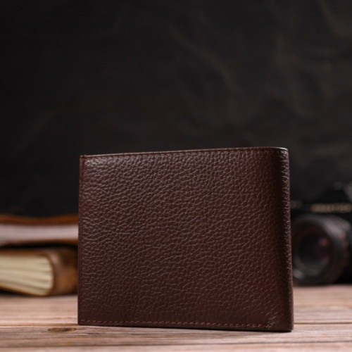 Портмоне Canpellini З натуральної шкіри Коричневе (21775)