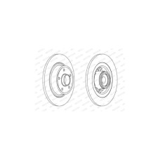 Гальмівний диск FERODO DDF1569-1