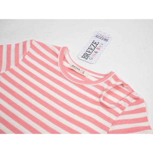 Футболка дитяча Breeze у смужку (19921-134G-pink)