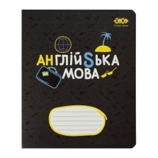 Зошит ZiBi предметний BLACK, 36 аркушів, клітинка, англійська (ZB.1730-01)