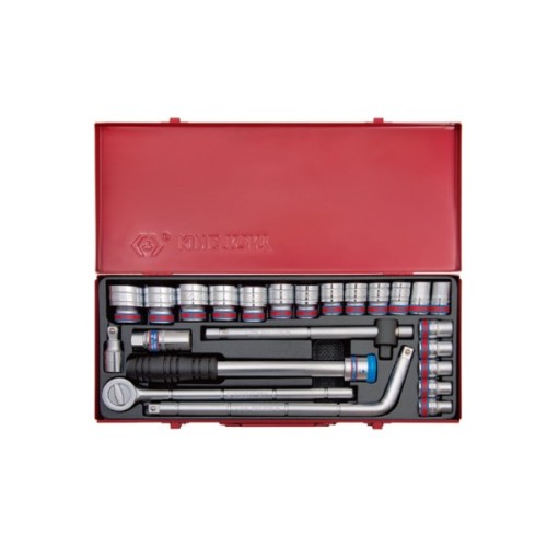 Набір інструментів KING TONY 1/2" 24 шт. 12-гранних з принаддям (4024SR)