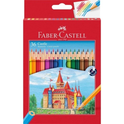 Олівці кольорові Faber-Castell Замок 36 кольорів 120136 (5516)