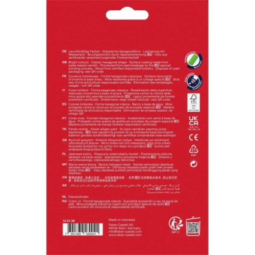 Олівці кольорові Faber-Castell Замок 36 кольорів 120136 (5516)