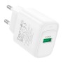 Зарядний пристрій HOCO C140A USB 18W QC3.0 white (6942007627795)