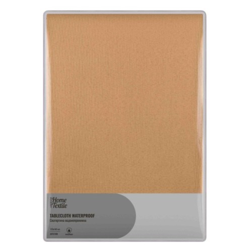 Скатертина Ardesto Waterproof 100% поліестер, бежевий 120х140 см (ART07WB)