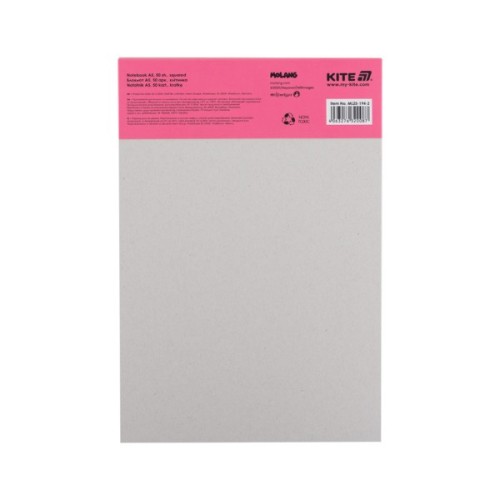 Блокнот Kite Molang A5, 50 аркушів, клітинка (ML25-194-2)