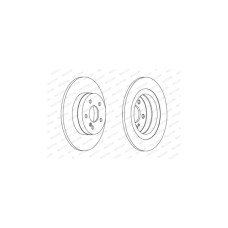 Гальмівний диск FERODO DDF1691C