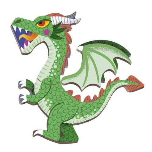 Розвиваюча іграшка Janod Магнітна книга Дракони 53 елемента (J02527)