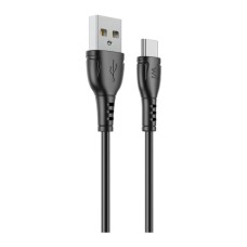 Дата кабель USB 2.0 AM to USB-C 1.0m PVC black Wibrand (WI.DC/BO1B-UC)