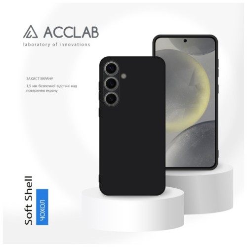 Чохол до мобільного телефона ACCLAB Silicone Case Samsung Galaxy S24 Plus Black (1283126602115)