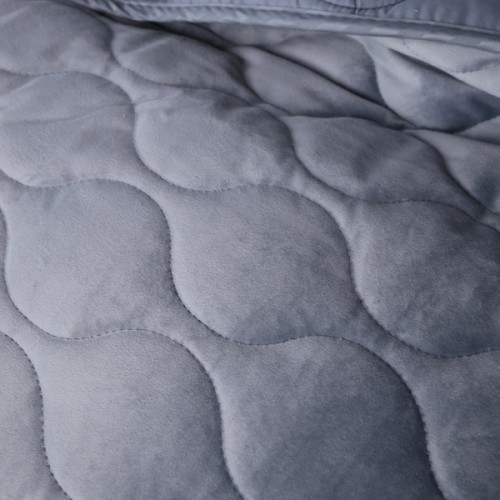 Покривало MirSon №5052 Velor charm Dark grey 180х210 см (2200008376901)