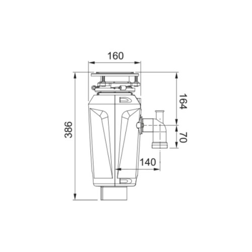 Подрібнювач харчових відходів Franke Slim 75 (134.0715.096)