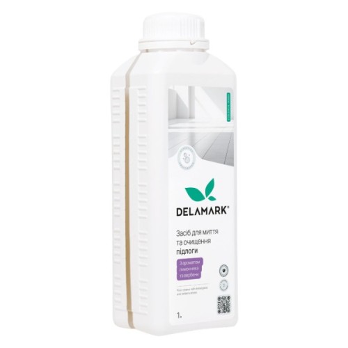 Засіб для миття підлоги DeLaMark Лимонник та вербена 1 л (4820152333742)