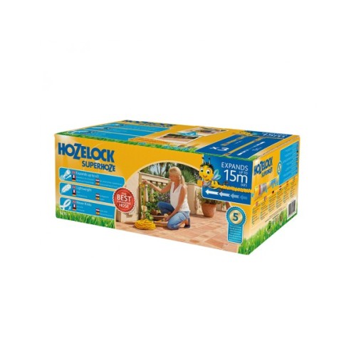 Шланг для поливу HoZelock 15м розтяжний Superhoze + конектори (7061)