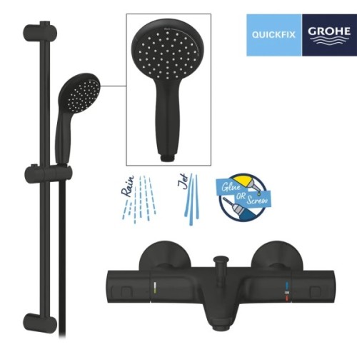 Душовий гарнітур Grohe QuickFix Precision Start Black (UA303907T1)