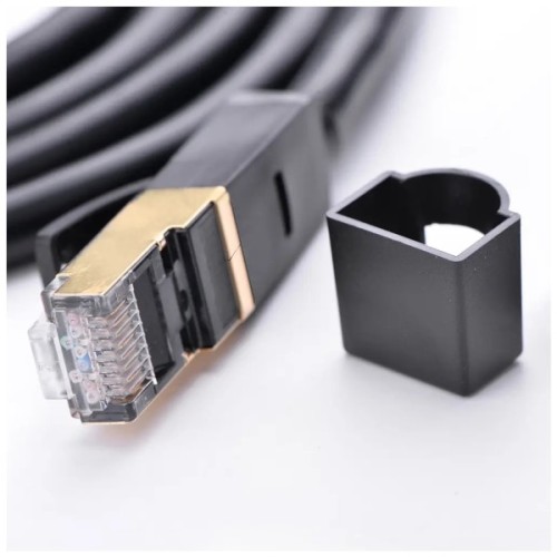 Патч-корд 5м, F/FTP cat 7 RJ-45 black Ugreen (U_11271)