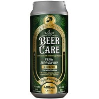 Гель для душу Beer Care 3 в 1 З хмелем та ментолом Тонізувальний 400 мл (4820164641996)