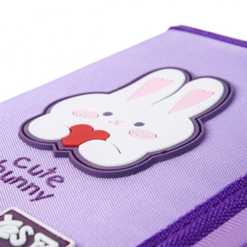 Пенал Yes твердий одинарний з двома клапанами Cute Bunny HP-04 (533740)