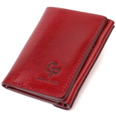 Гаманець Grande Pelle У три складання Бордовий (16788)