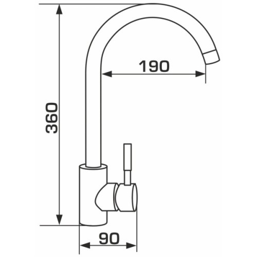 Змішувач GRANADO Elche LUX white (gz0105L)