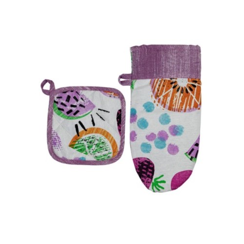 Кухонна прихватка Прованс Рукавичка Violet cherries 29х15 (032956)