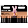 Батарейка Duracell AA лужні 8 шт. в упаковці (5000394006522 / 81417083 / 81480361)