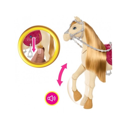 Ігровий набір Barbie Інтерактивна конячка (HXJ42)