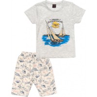 Піжама дитяча Vitmo з парусником (23094-80B-gray)