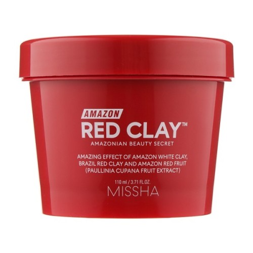 Маска для обличчя Missha Amazon Red Clay Pore Mask На основі червоної глини 110 мл (8809643534987)