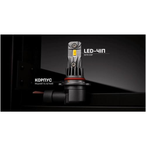 Автолампа PULSO LED-chips 3570 CSP/12v/2x30w/4000Lm/6500K (LP5-HB3)